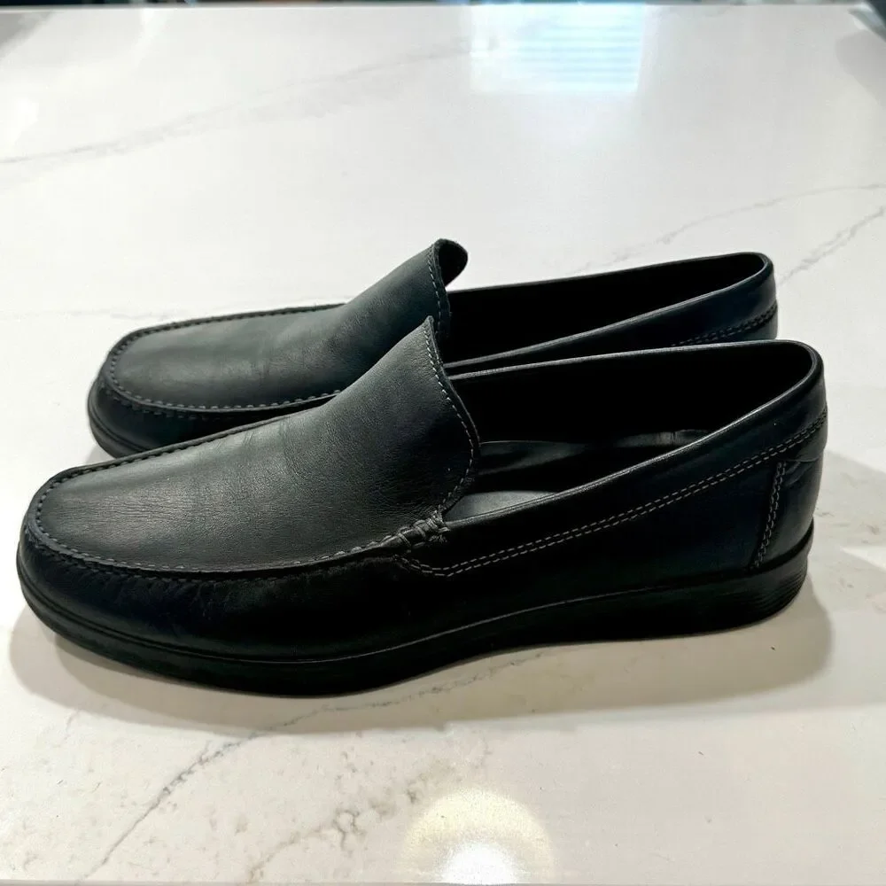 Ecco S-Lite Black Slip On Loafers. Size 44/US10.5